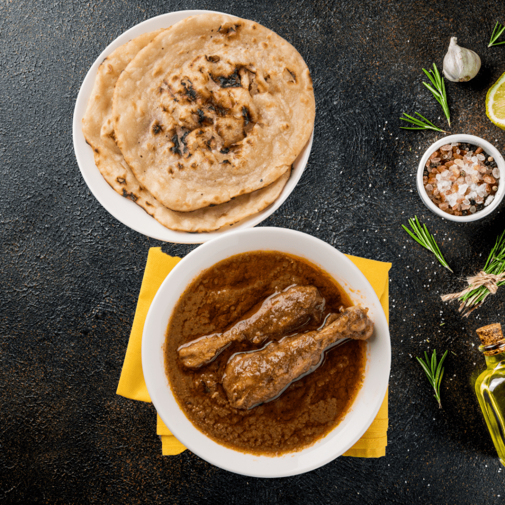 Chicken Tikka masala With 4 Roti