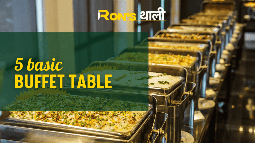 5 Basic buffet table set up